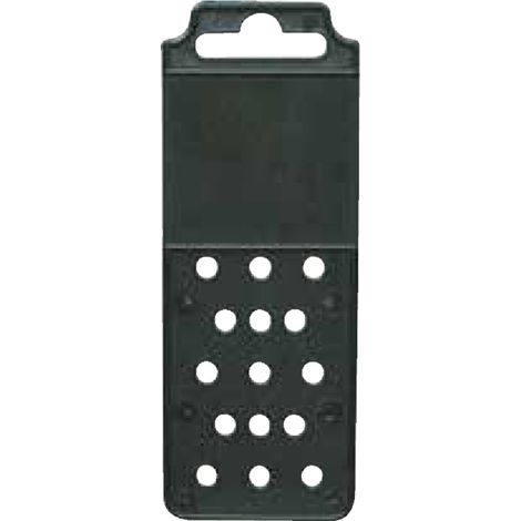 ESPOSITORE IN POLIPROPILENE mm 124 x 46 x 2 col. nero