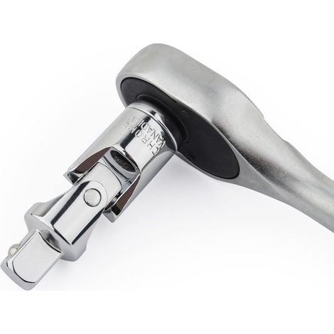 Juego de dados de junta universal, reductor de impacto, adaptador giratorio para motor CR-V, acero cromado, 3 piezas, plateado, 6,3 mm, 10 mm y 12,5 mm.