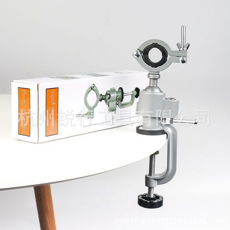 Support fixe pour perceuse électrique, perceuse d'établi pour meuleuse d'angle, étau de table rotatif à 360°, étau d'établi en alliage d'aluminium, pince pour meuleuse électrique.
