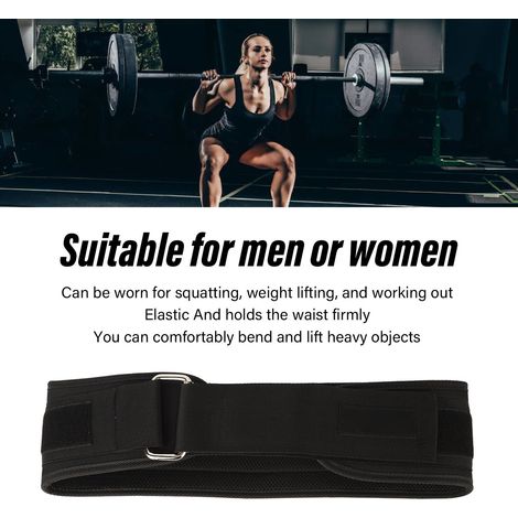 Ceinture de soutien lombaire de fitness ajustable et respirante, protection de la taille, orthèse pour le bas du dos lors de la musculation et des squats, pour hommes et femmes (1/5)