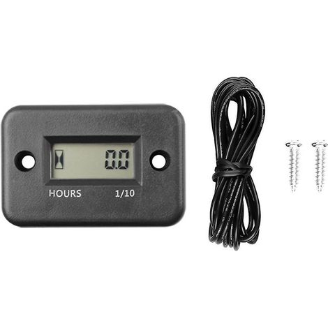 Compteur horaire numérique étanche avec écran LCD pour vélo, moto, quad et motoneige