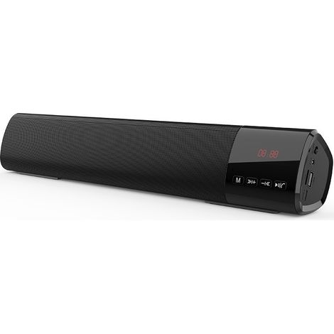 Barre de son 5.0 avec FM, entrée auxiliaire et micro - Compatible avec les téléphones et les ordinateurs (1/5)