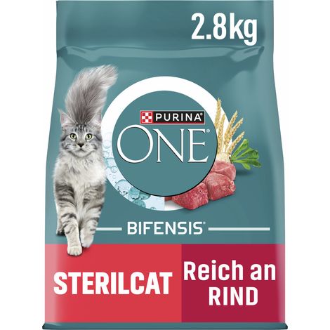 Purina One Katzenfutter reich an Rind 2,8 kg (1/3)