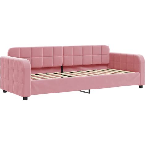 Maison Exclusive - Letto da Giorno Rosa 80x200 cm in Velluto (1/5)