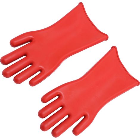 Gants isolants électriques 12 kV pour électriciens de lignes haute tension, gants de protection en caoutchouc isolés (1/5)