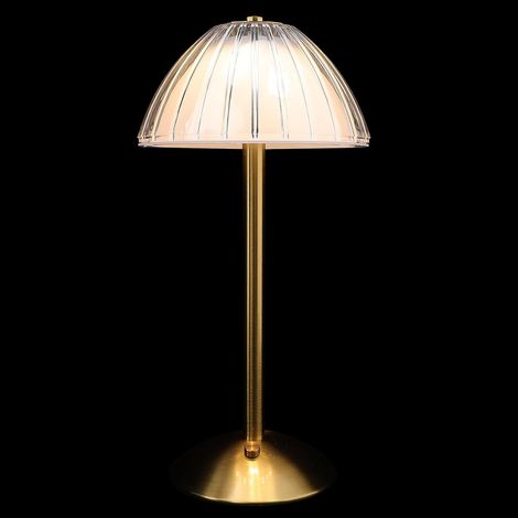 Lampe de Table LED Champignon Rétro, Rechargeable Usb, 3 Couleurs (1/5)