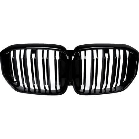 Frontstoßstangengrill, robuster ABS-Kunststoff, direkter Austausch, glänzend schwarz (1/2)