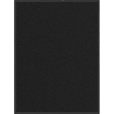 Felpudo resistente, antideslizante, negro (1/2)