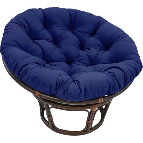 Cuscino rotondo per sedia Papasan, cuscino spesso per sedia sospesa, cuscino spesso per poltrona Papasan, per giardino esterno, balcone e soggiorno, 0,60 60 cm (1/5)