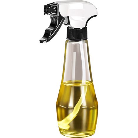 Nouveau vaporisateur d'huile pour la cuisine, flacon pulvérisateur d'huile d'olive de 200 ml avec buse rotative (1/5)