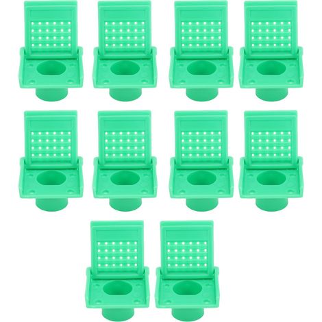 Portes d'entrée de ruche en plastique, boîte Nuc, fenêtre d'ouverture de Ventilation pour apiculteurs, fournitures pour apiculteur, vert, 10 pièces (1/5)