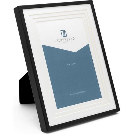 Cadre photo Triple 10x15 cm noir mat (1/2)