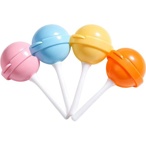 Beyamis Moule sucettes glacées silicone – lot de 4 sphères colorées, fêtes enfants (1/5)