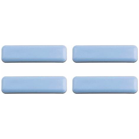Cyclingcolors – Set mit 4 selbstklebenden Teflon-Gleitern 19 x 70 mm – Bodenschutz für Parkett – Reduziert Reibung und Kratzer – Für Möbel (1/2)