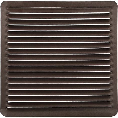 Griglia di ventilazione per incasso 17x17 cm. Alluminio marrone (1/2)