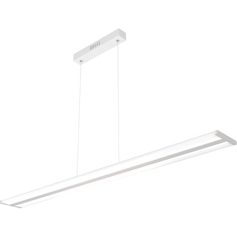 Sospensione Moderna Double Track Metallo Grgio E Diffusore Acrilico Led 40W