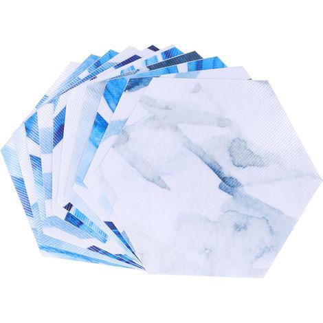 Autocollant de sol en PVC auto-adhésif. motif mosaïque hexagonale en relief pour la maison (1/4)
