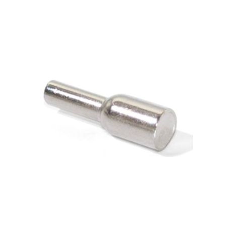 Emuca Portaestantes tubular, para madera, D. 3 mm, Acero, Niquelado, 50 ud. - (1/4)