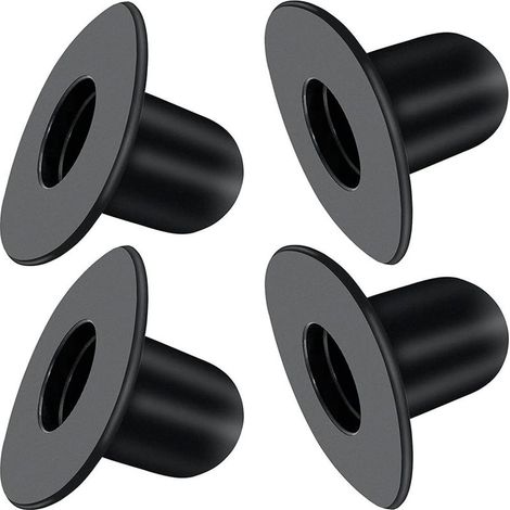 Ensemble de 4 bouchons de fond de piscine de rechange noirs, pour piscines hors sol (1/5)