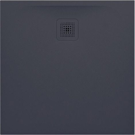 Receveur de douche carré LAUFEN PRO, écoulement latéral 800 x 800 x 29 mm LAUFEN anthracite