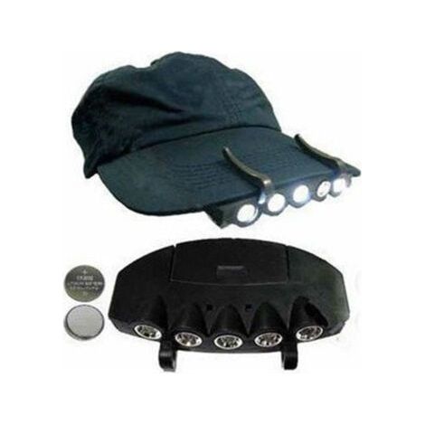 Pair 1 PC Casquette Lumineuse Bord lumière Mini Phare Rotatif Lampes de Poche Casquette visière Torche pour Camping Course Cyclisme Marche randonnée (1/4)