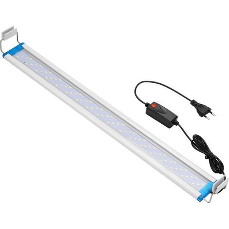 Eclairage Aquarium LED Ultra-mince, Rampe LED Aquarium avec 3 Modes Lumière Réglable Fish Tank Décoration (Bleu, blaet rouge), 28 cm, 12W (1/5)