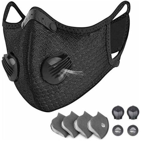 Masque de sports de plein air enfants adultes masque d\\'équitation masque noir sac anglais (1/5)