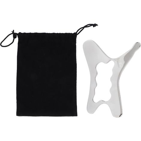 Tragbares Gua-Sha-Werkzeug aus Edelstahl für die Massage von Beinen, Armen, Nacken und Schultern (1/5)
