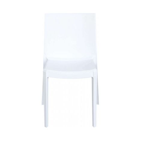 SEDIA PERLA IN COLORE BIANCO 55 X 47 X H82 CM (1/5)