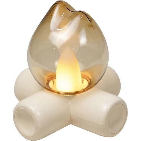 Retro-Flammenlampe, augenschonendes Nachtlicht, tragbare Tischlampe (1/5)