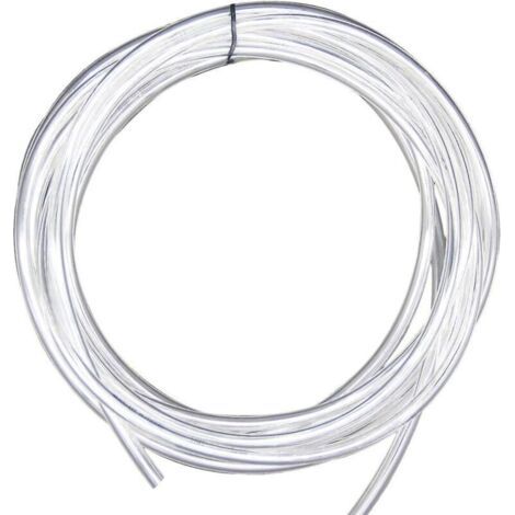 Tuyau en PVC de 3 m (6 x 4 mm) pour le transport d'eau, d'air, de carburant et d'huile