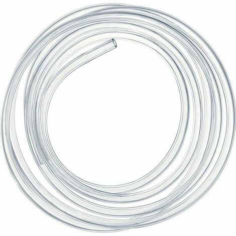 Ulisem Tuyau en PVC souple transparent de 2 mètres, flexible de pression de 16 × 20 mm.