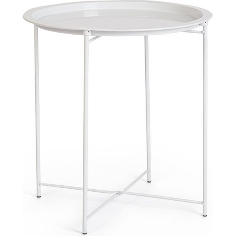 TAVOLINO HILMAR TO BIANCO D47X51H - BIZZOTTO