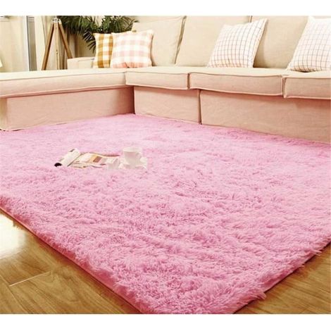 Tapis de Sol Shaggy Confortable Moquette Anti-déra (1/2)
