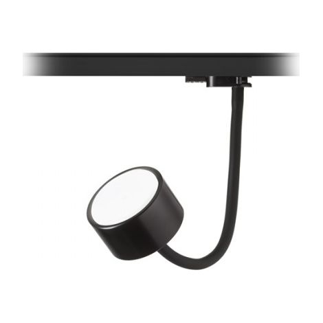 Wandleuchte PIXIE Schwanenhals für Gleis dreiphasig schwarz 230V LED GX53 7W
