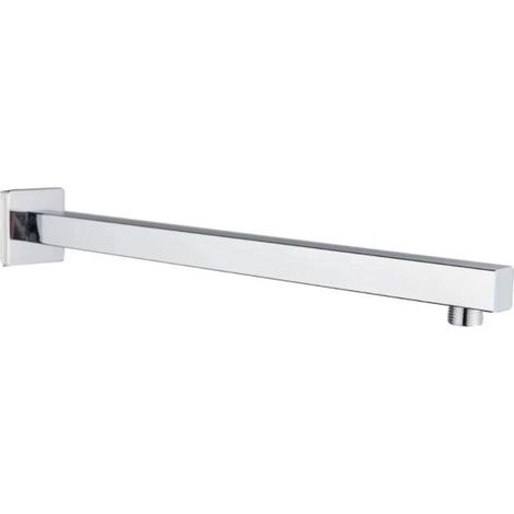 Lefou Rallonge de douche en acier inoxydable de 16 pouces carré en acier inoxydable, bras de douche à fixation murale droite avec bride pour pommeaux de douche à effet pluie dans la salle de bains Lef (1/5)