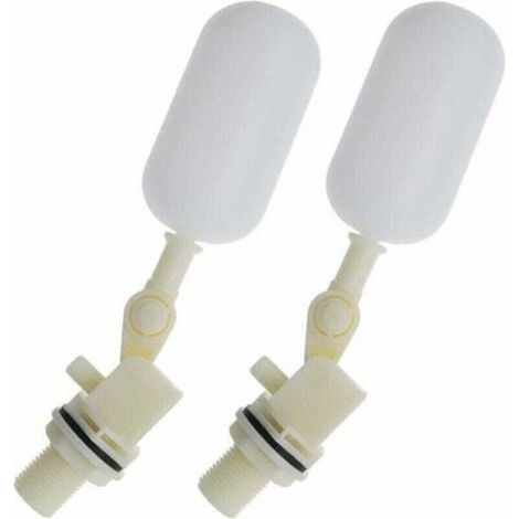 2pcs Robinet Boule de Vanne à Flotteur pour Aquarium Automatique 1/2 Pouce 20mm (1/4)