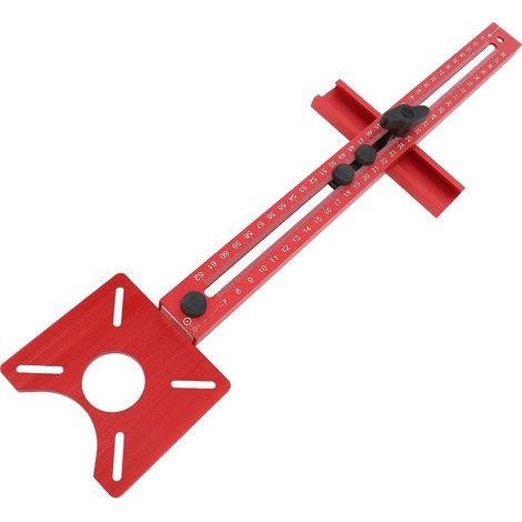 Supportusinage rainuresusinage aluminium multifonction réglable gabarit quincaillerie meuble et guide routeur pour menuiserie coupe bois (1/5)