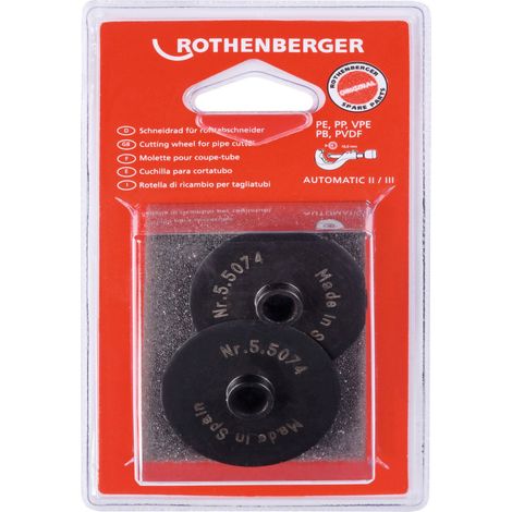 ROTHENBERGER Roue de coupe pour coupe-tubes automatique, taille 3, 2 pièces - 055074D