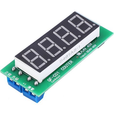 Module compteur haute qualité à affichage numérique 4 chiffres avec fonction mémoire QF C04 DC4-40V (1/5)