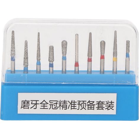 10 pièces Fraises Dentaires en Acier Inoxydable pour Polissage, Accessoires de Remplacement pour Pièce à Main Haute Vitesse (1/5)