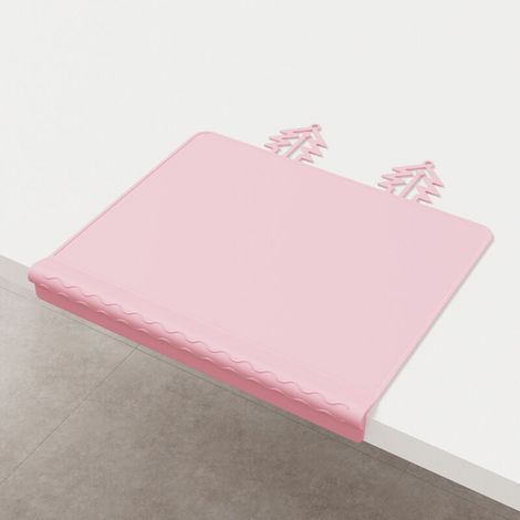 Set de table portable antidérapant – Sets de table pour enfants – Silicone – Rose –