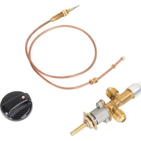 Kit vanne de contrôle de panne de flamme pour foyer gaz, thermocouple pièces de rechange (1/4)