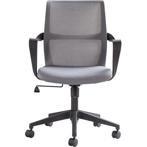 Poltrona da ufficio girevole Vibe con braccioli - Tessuto Grigio scuro (1/4)