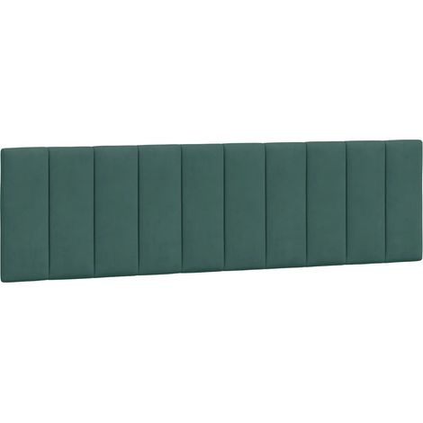Coussin de tête de lit vert foncé 180cm velours (1/5)