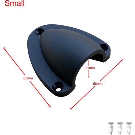 3 piezas de cubierta de ventilación de cable de nailon con forma de concha, ventilación de concha, ventilación a través de las rejillas de ventilación para salida de barco, accesorios de hardware para (1/4)
