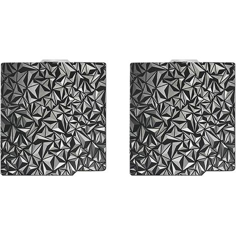 2x 3D-Drucker-PEO-PET-Bauplatte für Bambu-Lab X1/X1C/X1E/P1P/P1S/A1 3D-Drucker, PEO + Kohlefaser-PET-Oberfläche, 257 x 257 mm (1/5)