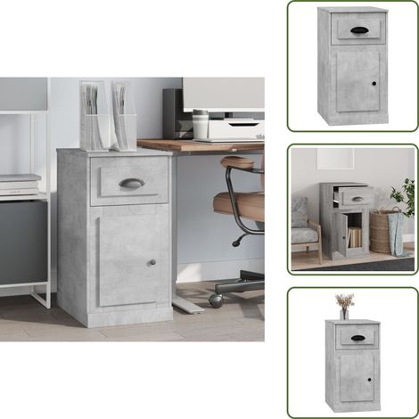 Armadio - vidaXL Mobiletto Cassetto Grigio Sonoma 40x50x75 cm Legno Multistrato - Legno multistrato