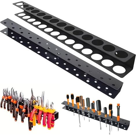 Screwdriver Wall Shelf 40 cm, Screwdriver Holder, Storage Tools Wall Garage (1/5)