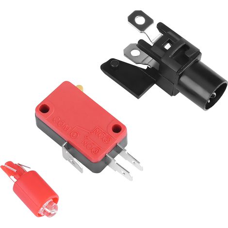 Bouton d'arcade massif de 100 mm avec LED convexité, remplacement de console (rouge)